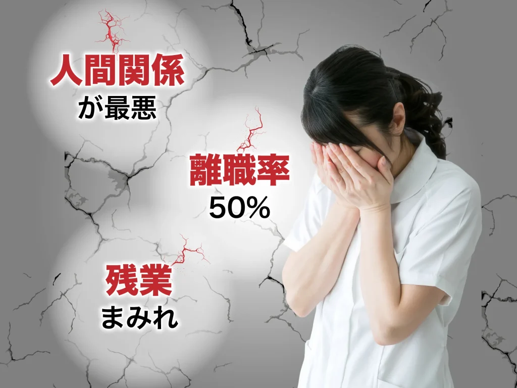 人間関係が最悪だったり、離職率が高かったりする